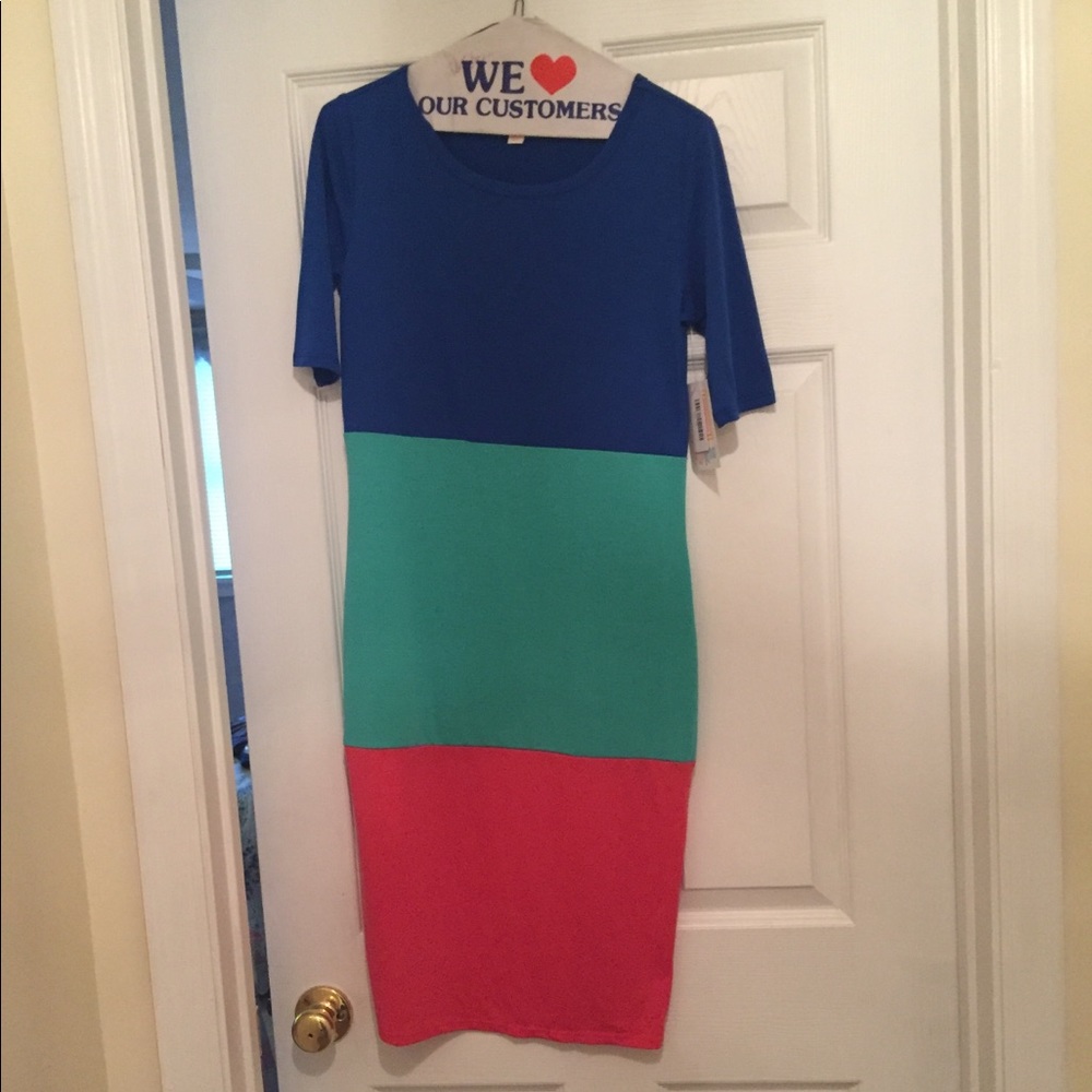 XS LulaRoe Julia Dress - Picture 1 of 4